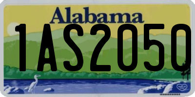 AL license plate 1AS2050