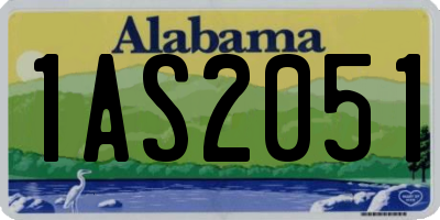 AL license plate 1AS2051
