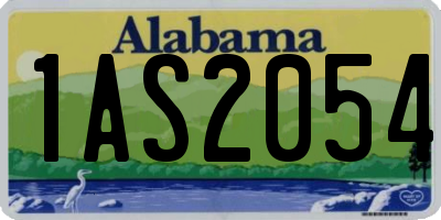 AL license plate 1AS2054