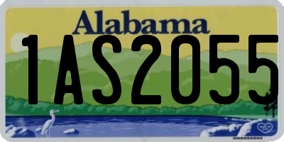 AL license plate 1AS2055