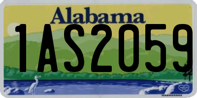 AL license plate 1AS2059