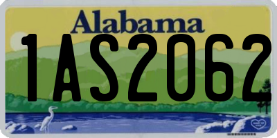 AL license plate 1AS2062