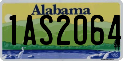 AL license plate 1AS2064