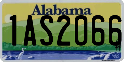 AL license plate 1AS2066