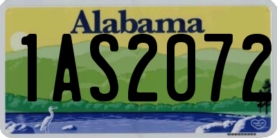 AL license plate 1AS2072
