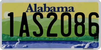 AL license plate 1AS2086