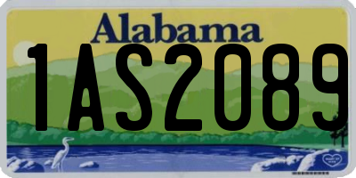 AL license plate 1AS2089