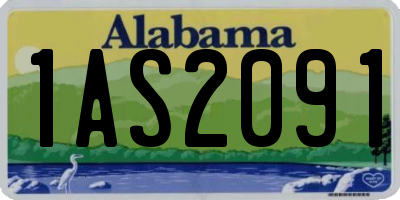 AL license plate 1AS2091