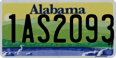 AL license plate 1AS2093