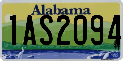 AL license plate 1AS2094