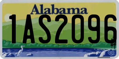 AL license plate 1AS2096
