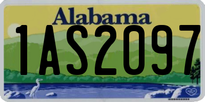 AL license plate 1AS2097