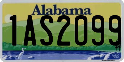 AL license plate 1AS2099