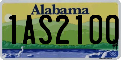 AL license plate 1AS2100