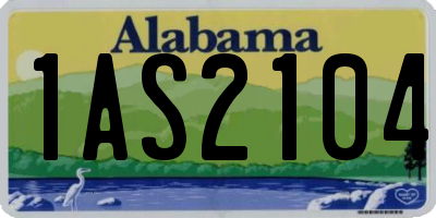 AL license plate 1AS2104
