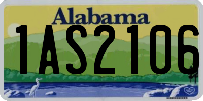 AL license plate 1AS2106