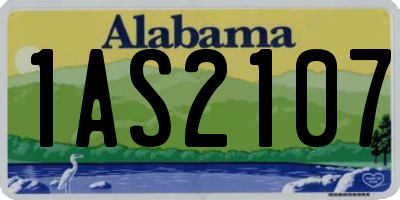 AL license plate 1AS2107