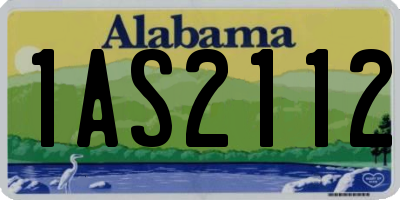 AL license plate 1AS2112