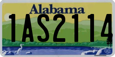 AL license plate 1AS2114