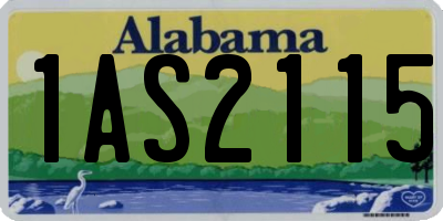 AL license plate 1AS2115