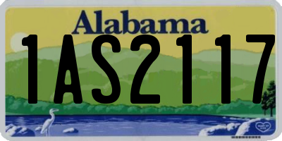AL license plate 1AS2117