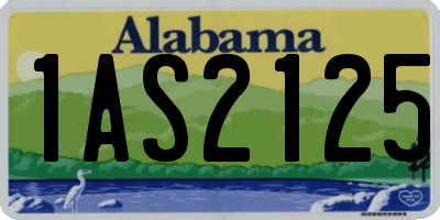 AL license plate 1AS2125