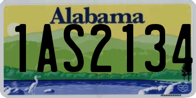 AL license plate 1AS2134