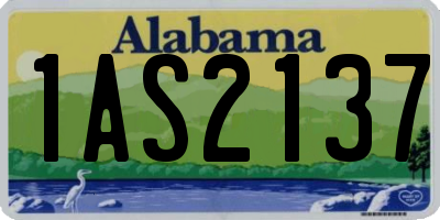 AL license plate 1AS2137