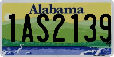 AL license plate 1AS2139