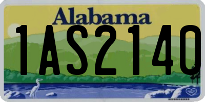 AL license plate 1AS2140