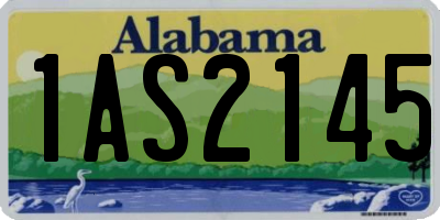 AL license plate 1AS2145
