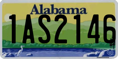 AL license plate 1AS2146