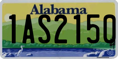 AL license plate 1AS2150