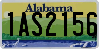 AL license plate 1AS2156