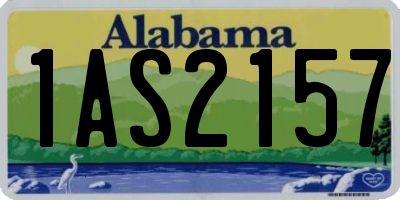AL license plate 1AS2157