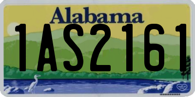 AL license plate 1AS2161