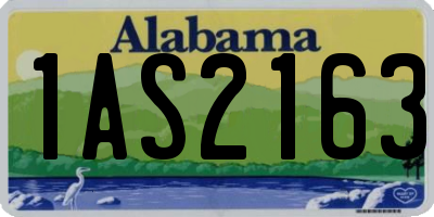 AL license plate 1AS2163