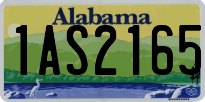 AL license plate 1AS2165