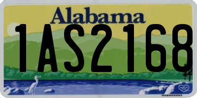 AL license plate 1AS2168