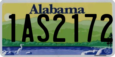 AL license plate 1AS2172
