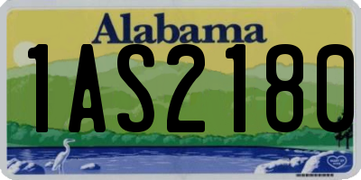 AL license plate 1AS2180