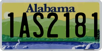 AL license plate 1AS2181