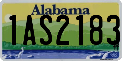 AL license plate 1AS2183