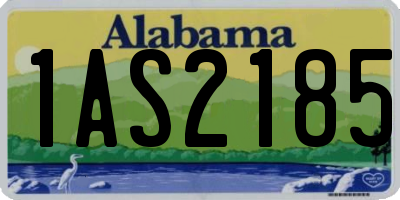AL license plate 1AS2185