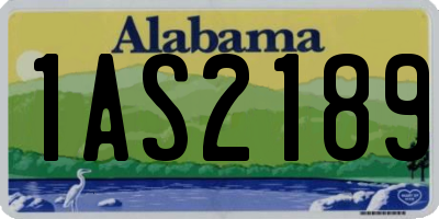 AL license plate 1AS2189