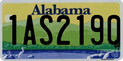 AL license plate 1AS2190