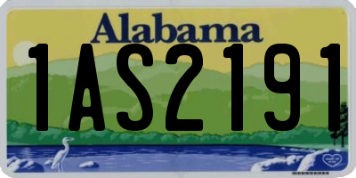 AL license plate 1AS2191