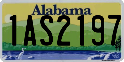 AL license plate 1AS2197