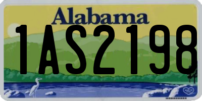 AL license plate 1AS2198