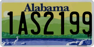 AL license plate 1AS2199